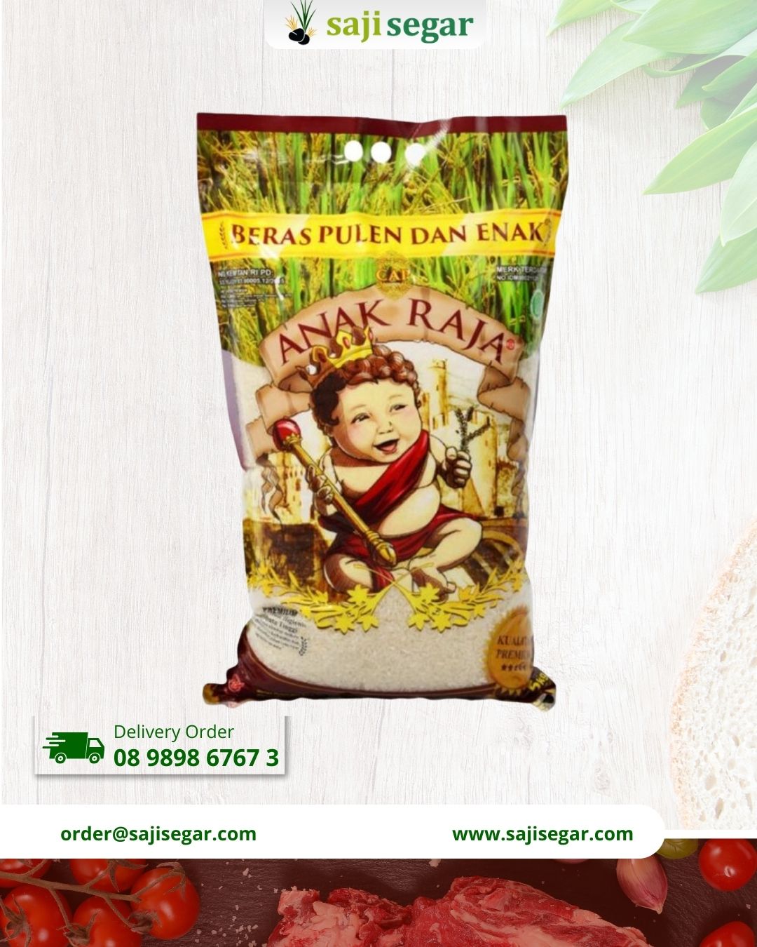 Anak Raja Beras Super Kepala 5 kg Saji Segar